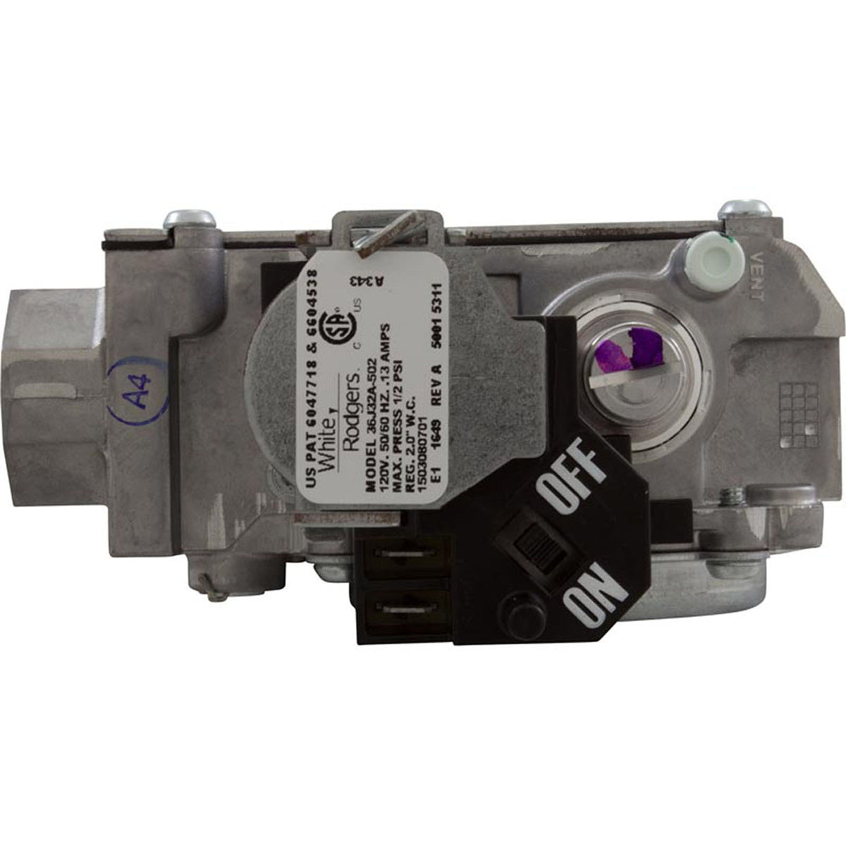 Gas Valve, Hayward Above Ground