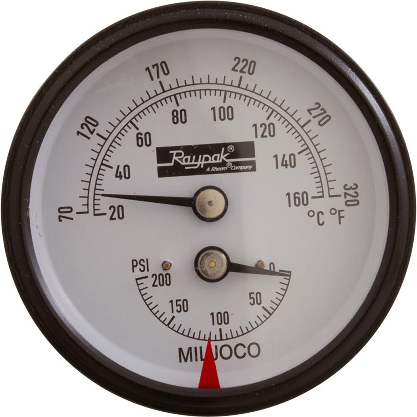 Temperature & Pressure Gauge Kit, Raypak Hydronic Heaters