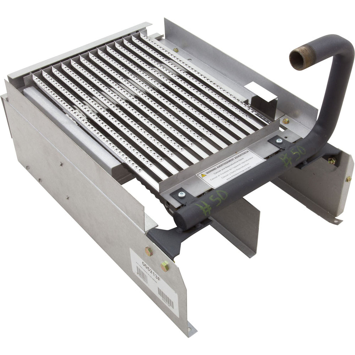 Burner Tray, Raypak Model R185, with Burner, Sea Level