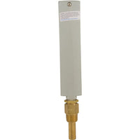 Thermometer, Raypak, Brass, Vertical Display