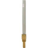 Thermometer, Raypak, Brass, Vertical Display