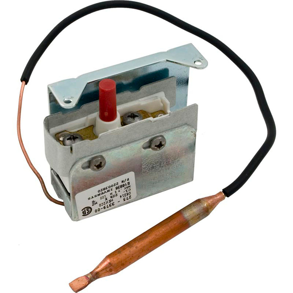 Hi-Limit, 5/16" dia, 12"Cap, SPST, Screw Terminal, Coates 61L/E-6
