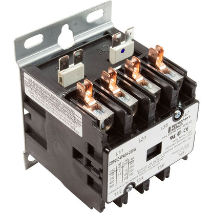 Contactor Coates, 4 polos, 50 amperios, bobina 208/240 V