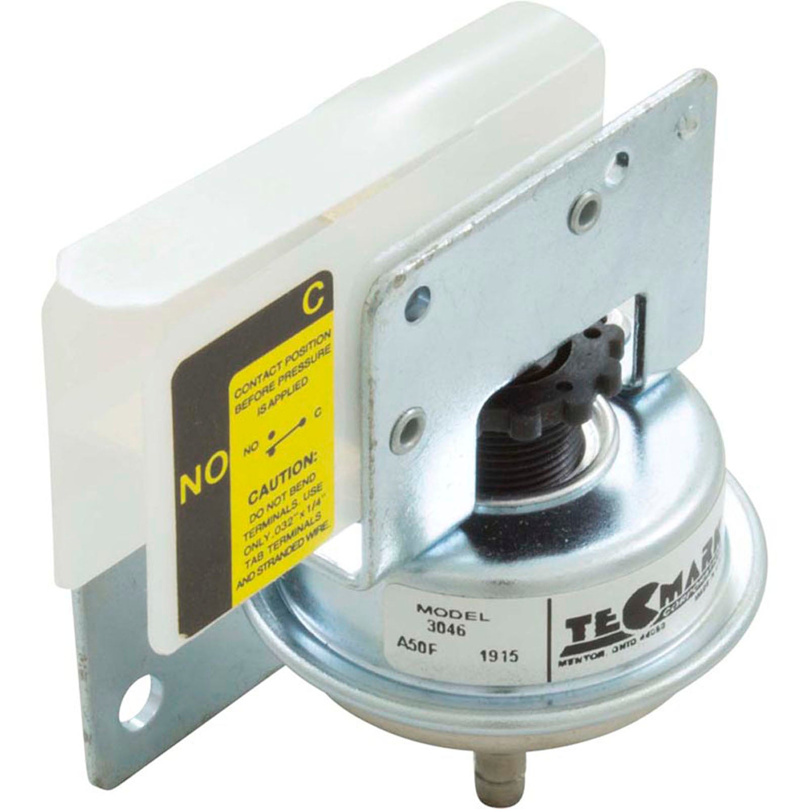 Pressure Switch 3046, 25A, Tecmark, 1/8"b, SPNO, Z Bracket