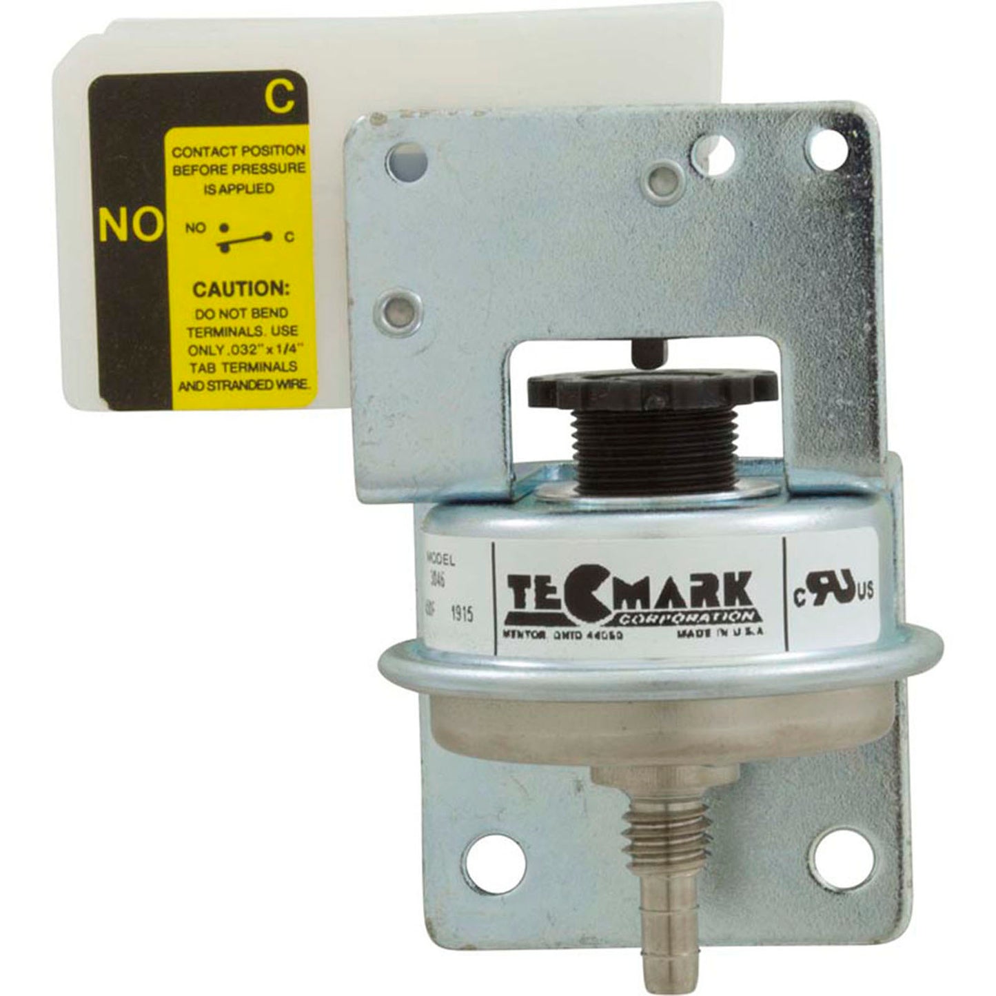 Pressostat 3046, 25 A, Tecmark, 1/8"b, SPNO, support en Z