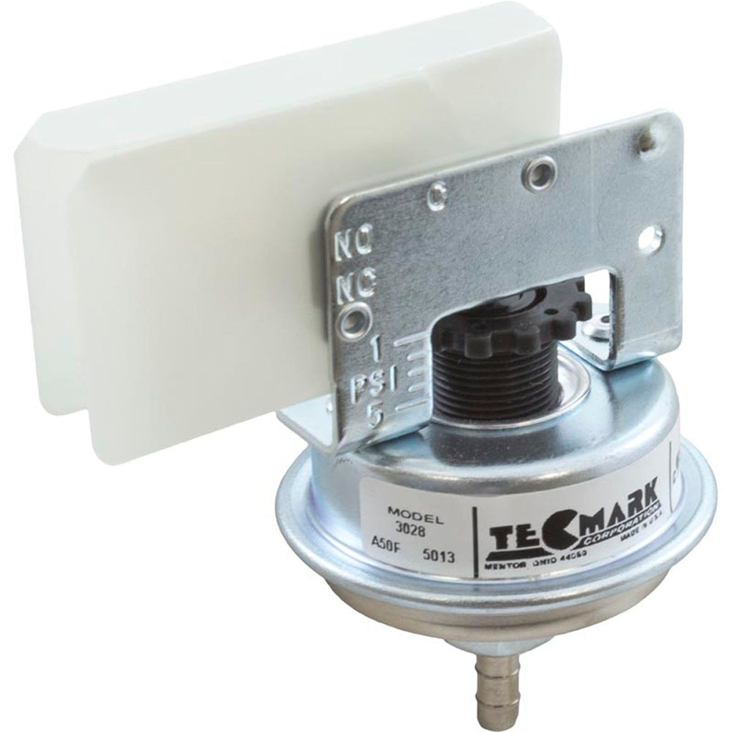 Pressure Switch 3028, 25A, Tecmark, 1/8" Barb, SPNO