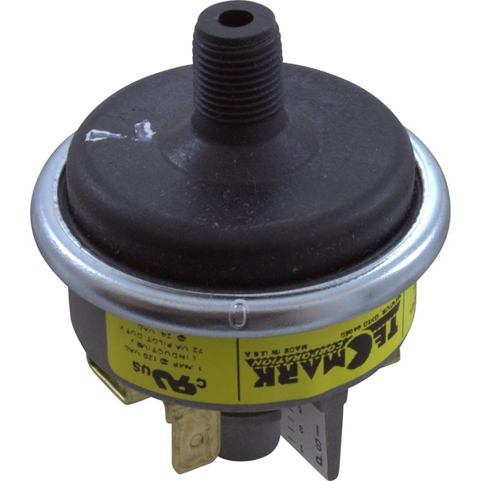 Pressure Switch 3903-DF, 1A, Tecmark, 1/8"mpt, SPST, Field Adj