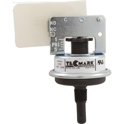 Pressure Switch, Tecmark, SPNO, 1/8"mpt, 25 Amp, Plastic