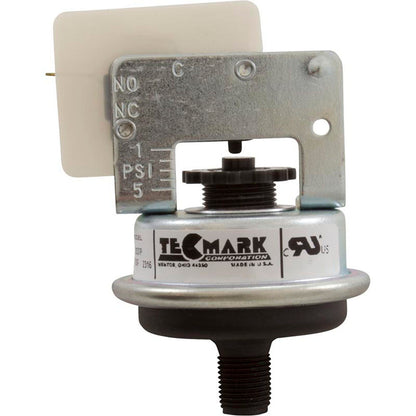 Pressure Switch, Tecmark, 1-5 PSI, 1A, 1/8"mpt, Pilot Duty