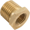 Reducer Bushing, 1/4"mpt x 1/8"fpt, Brass