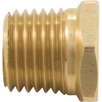 Reducer Bushing, 1/4"mpt x 1/8"fpt, Brass