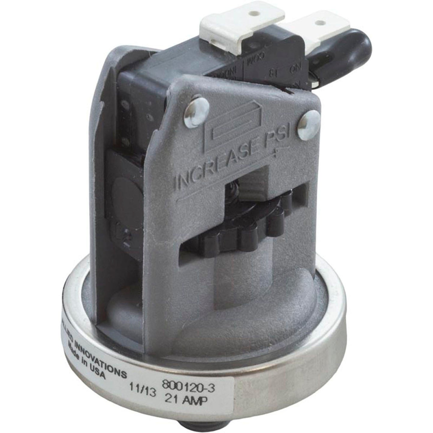 Pressure Switch, Len Gordon, 25A, 1/8"mpt, SPDT, Plastic