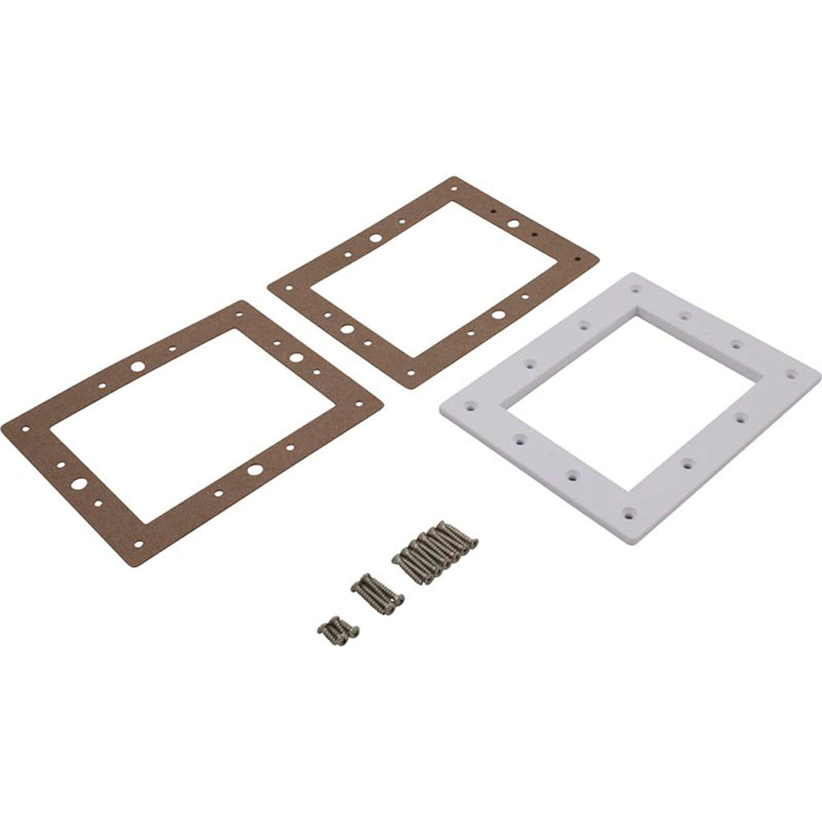 Skimmer Complete, Pentair Bermuda, 1-1/2"fpt, Vinyl/Fiber, White