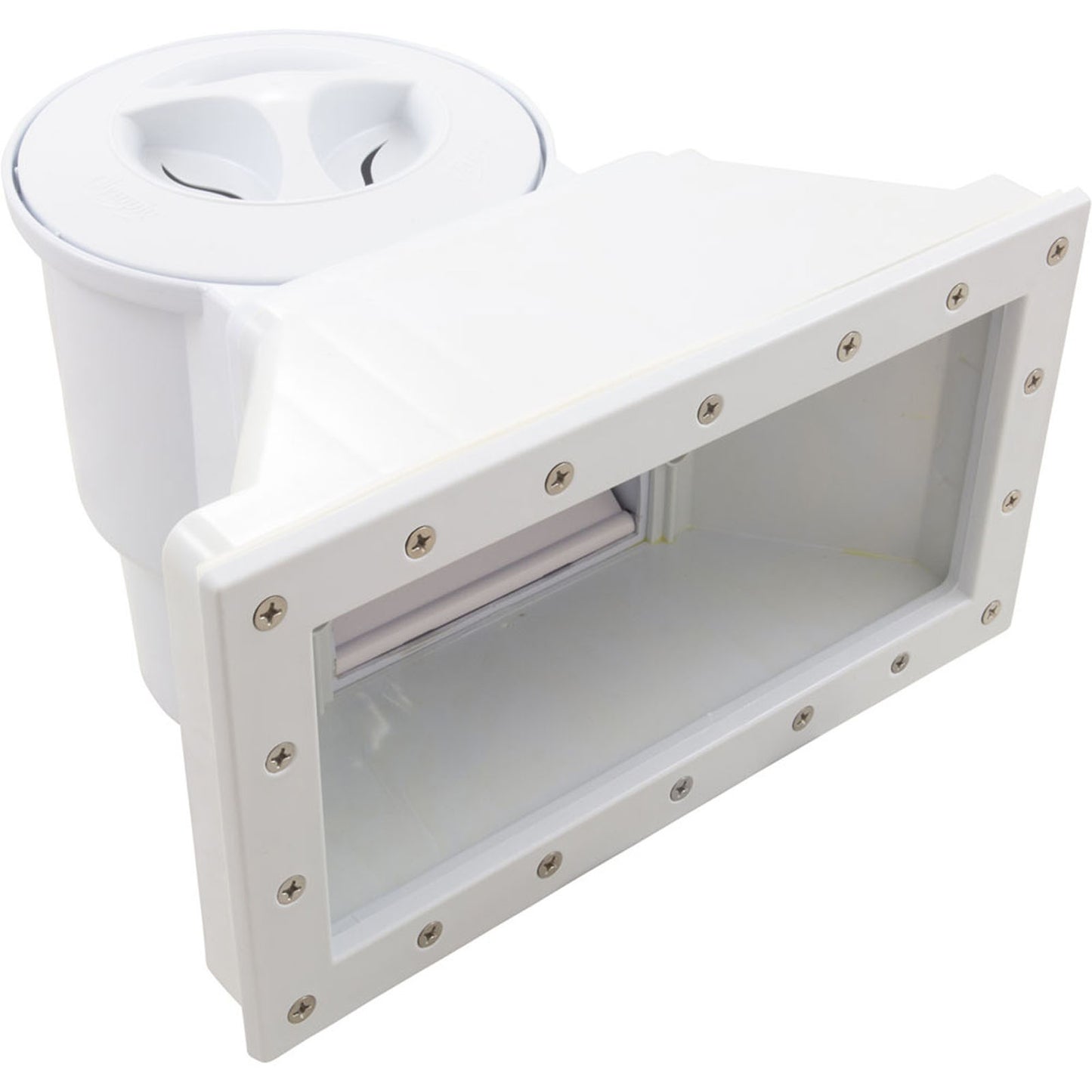 Skimmer Complete, Champlain Plastics, Wide Mouth, White