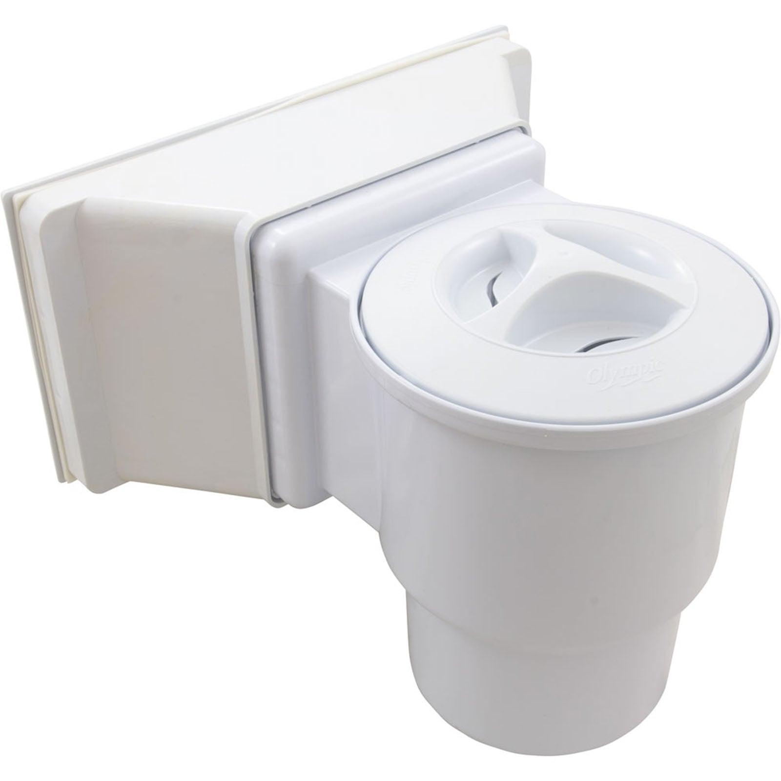 Skimmer Complete, Champlain Plastics, Wide Mouth, White
