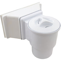 Skimmer Complete, Champlain Plastics, Wide Mouth, White