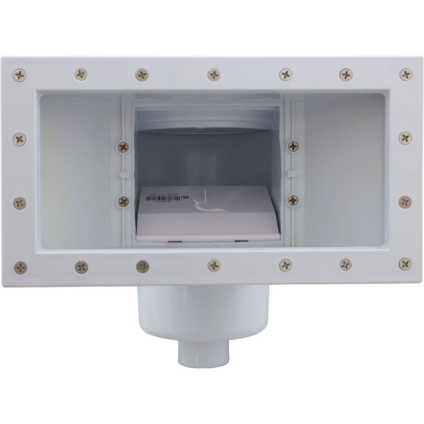 Skimmer Complete, Champlain Plastics, Wide Mouth, White