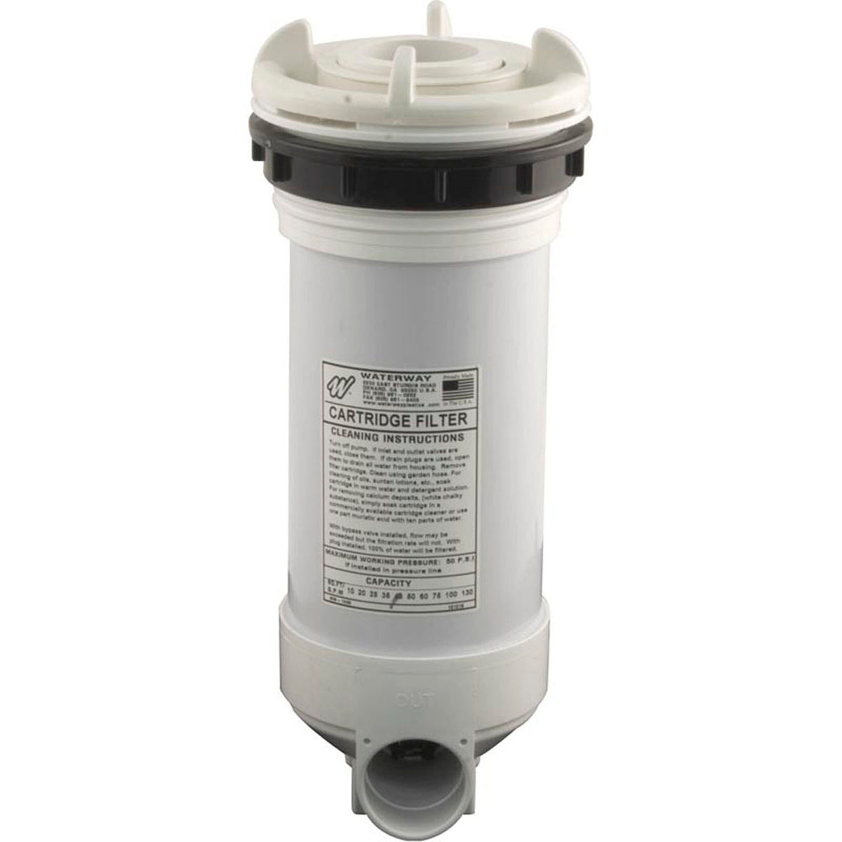 Skim Filter Cmplt, WW DynaFlo Plus Top Mount,40sf,Hi Volume