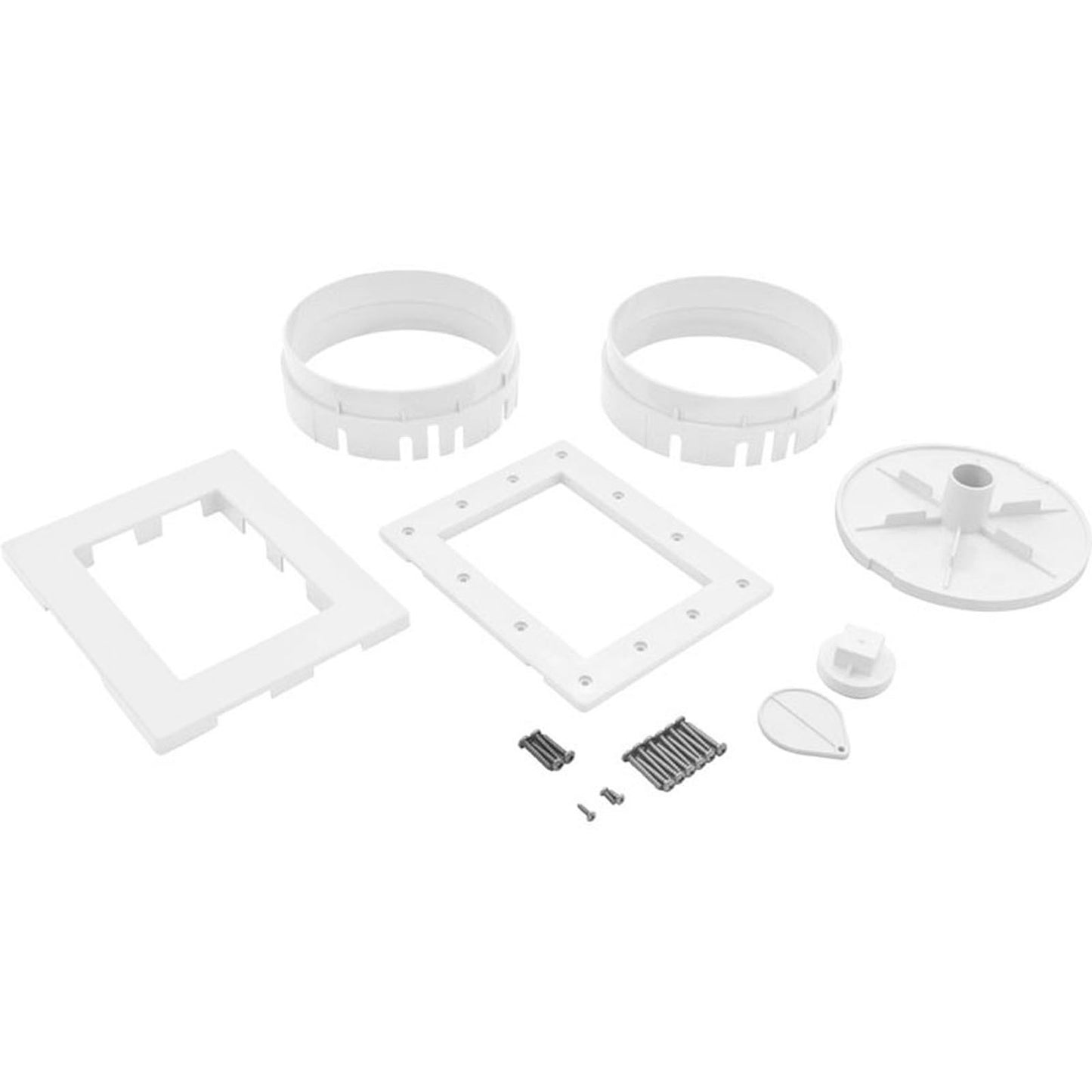 Skimmer Complete,WW Renegade,Pool Fiberglass,2",White, Round