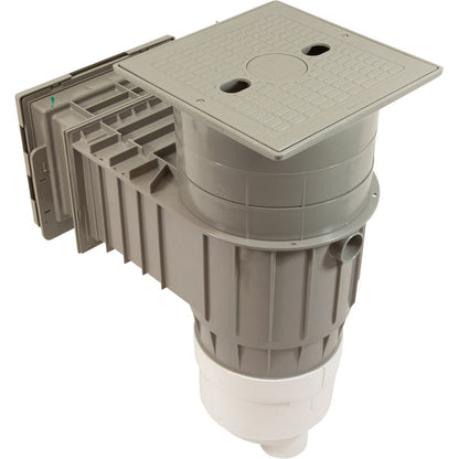 Skimmer complet, WW Renegade, fibre de verre, 2", gris, carré