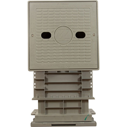 Skimmer complet, WW Renegade, fibre de verre, 2", gris, carré