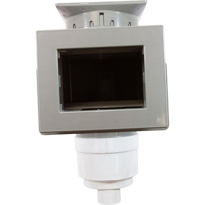 Skimmer complet, WW Renegade, fibre de verre, 2", gris, carré