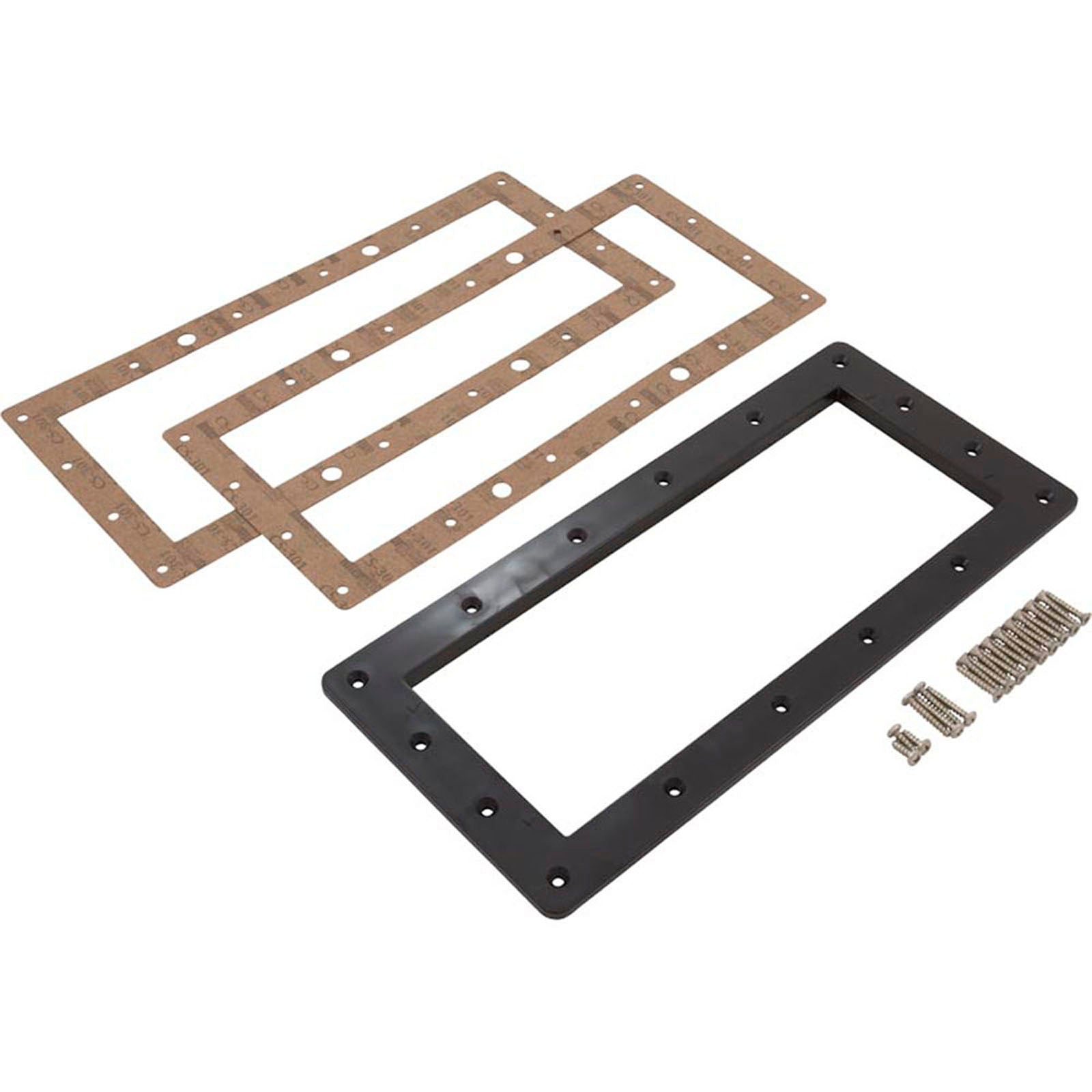Skimmer Faceplate, Pentair/PacFab Bermuda, Wide Mouth, Black