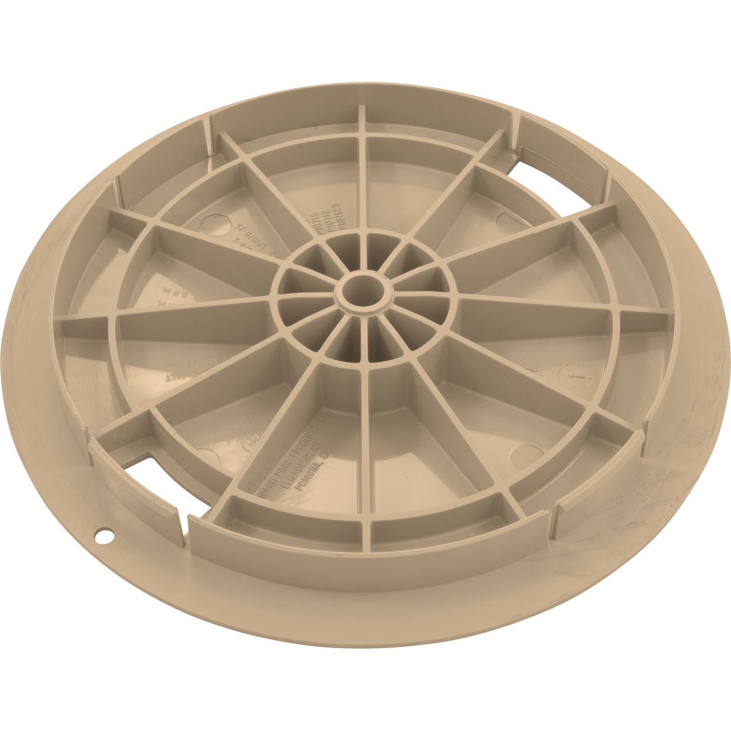Tapa, Skimmer Hayward SP1070, 8-3/8" de diámetro, color tostado
