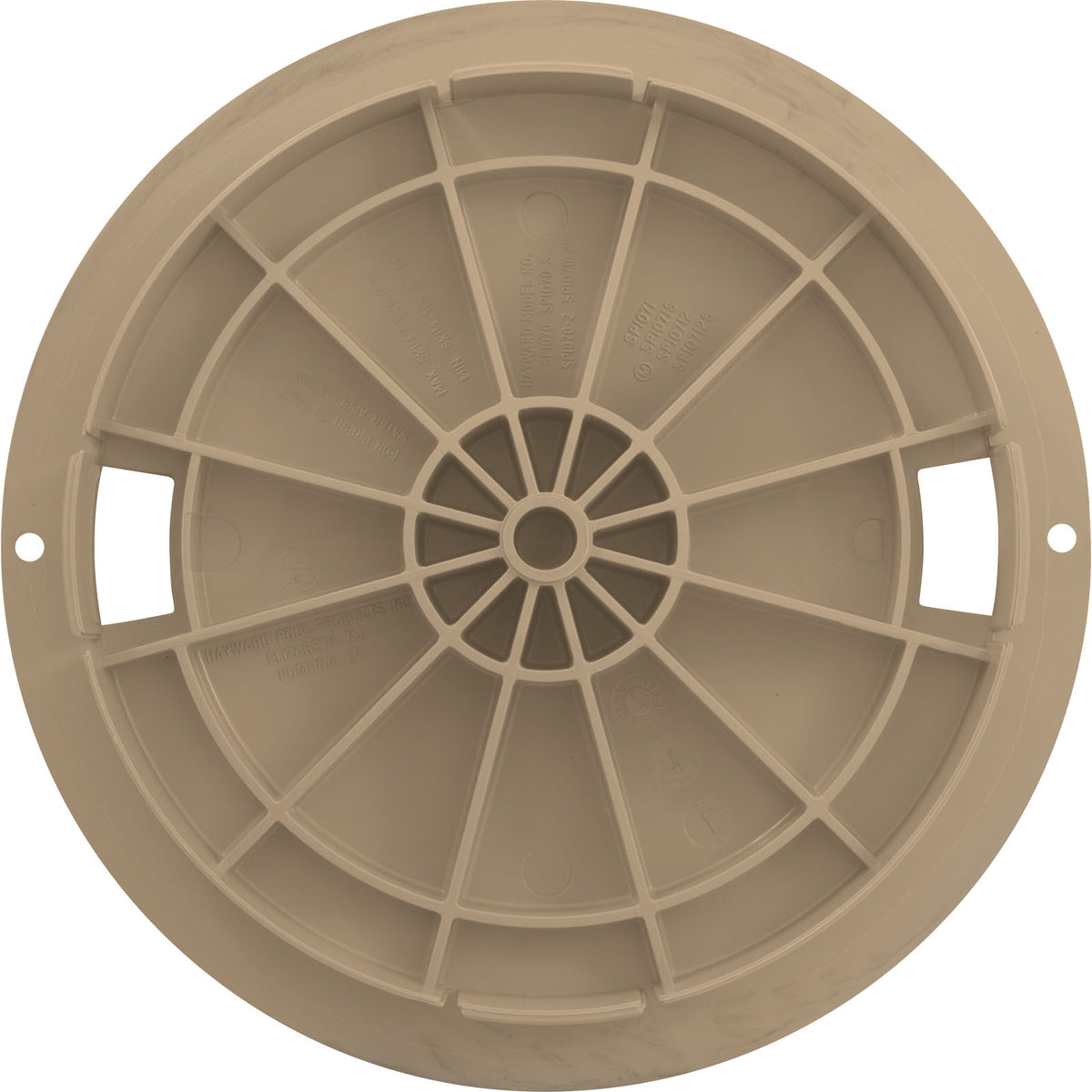 Lid, Hayward SP1070 Skimmer, 8-3/8" Diameter, Tan