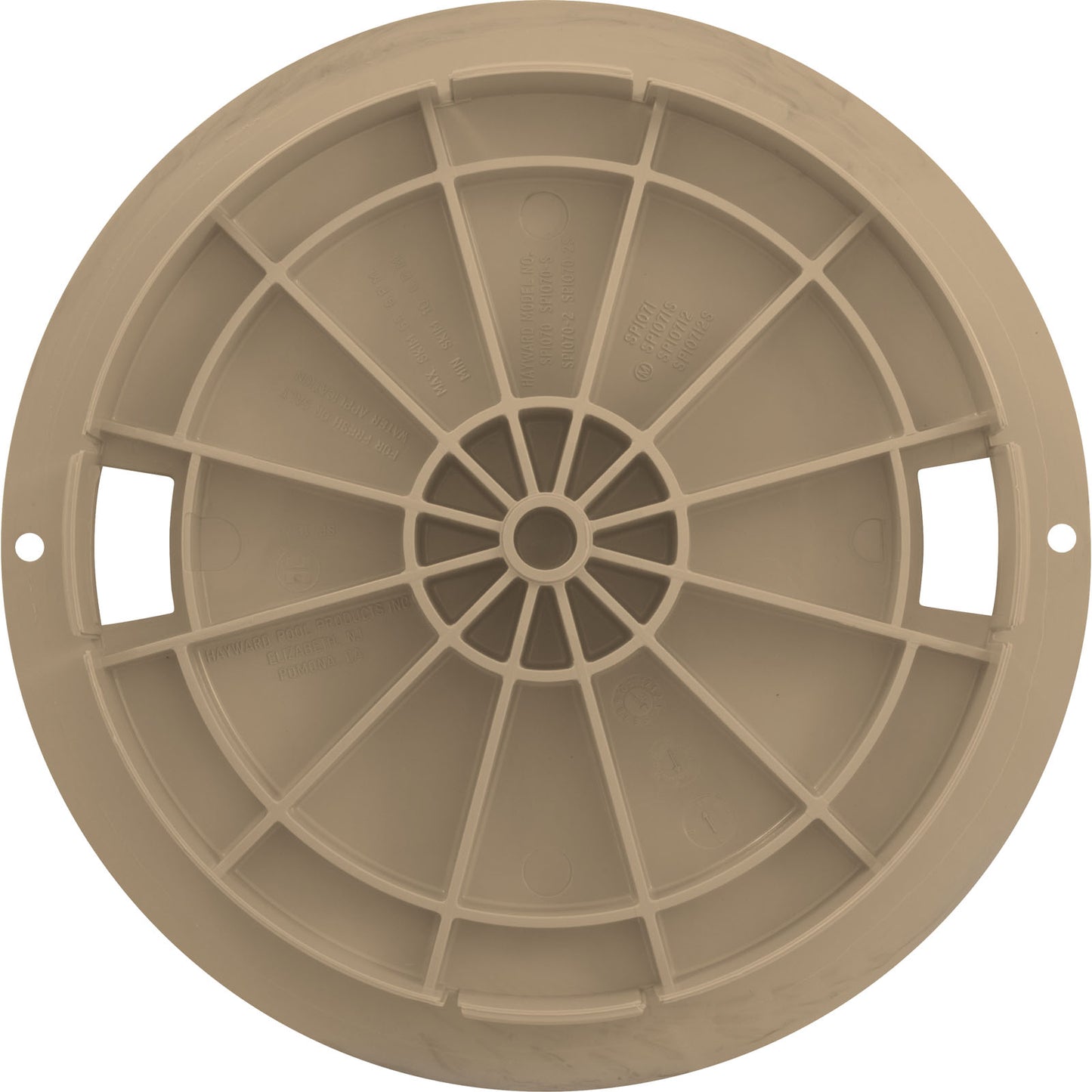 Tapa, Skimmer Hayward SP1070, 8-3/8" de diámetro, color tostado
