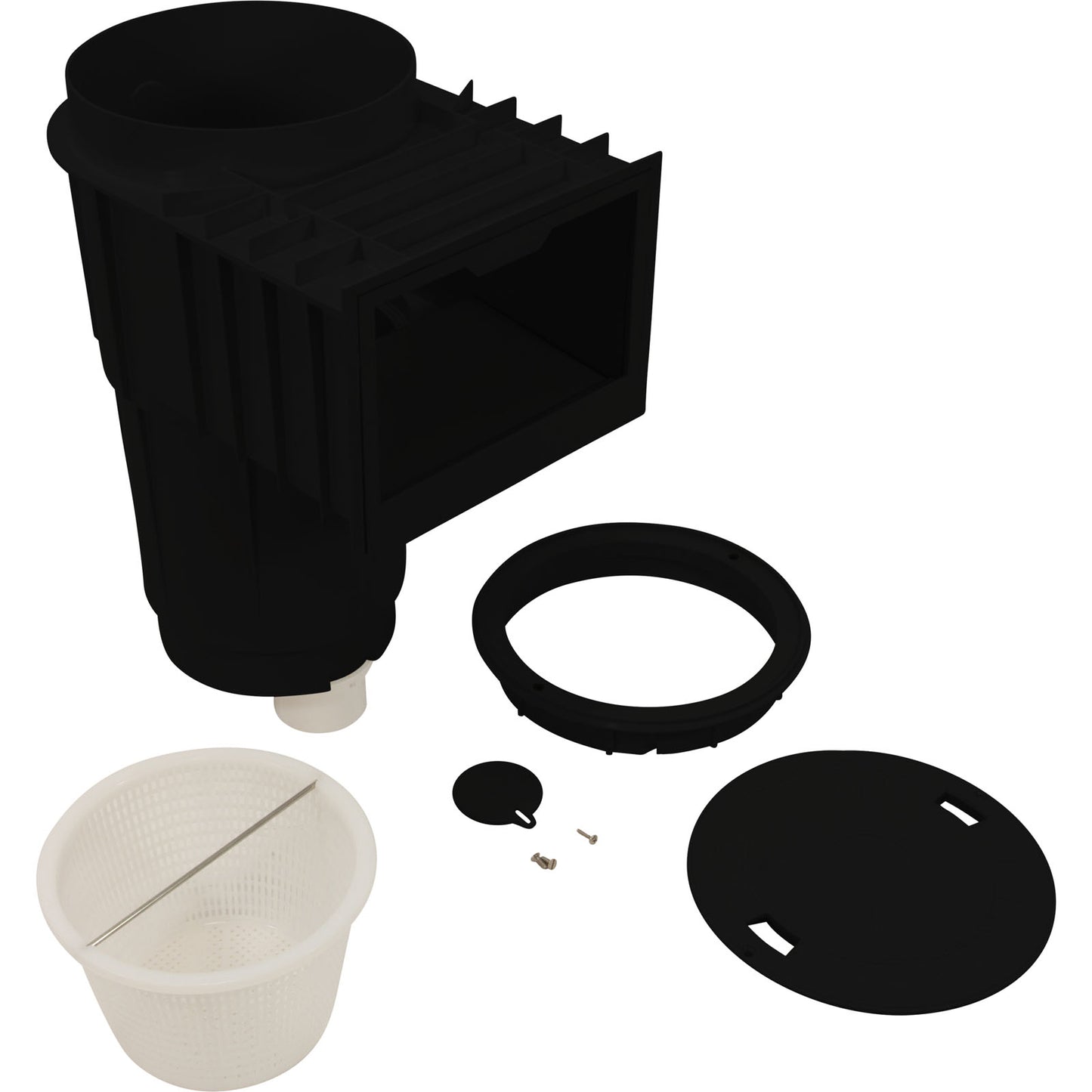 Skimmer, Hayward SkimMaster, 2"s x 2-1/2"sp, Round, Black