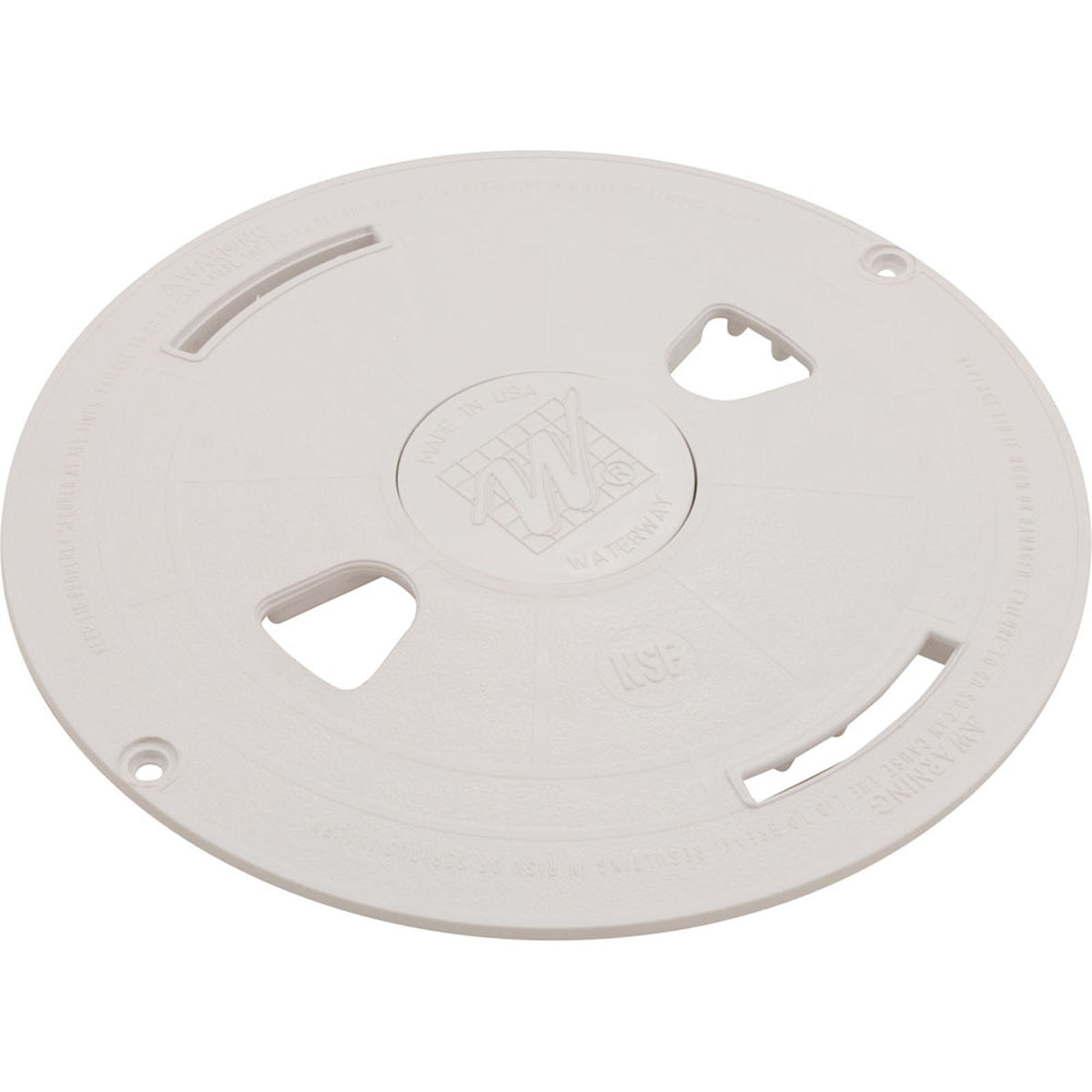 Skimmer Lid, Waterway Renegade, 9-7/8"od, White