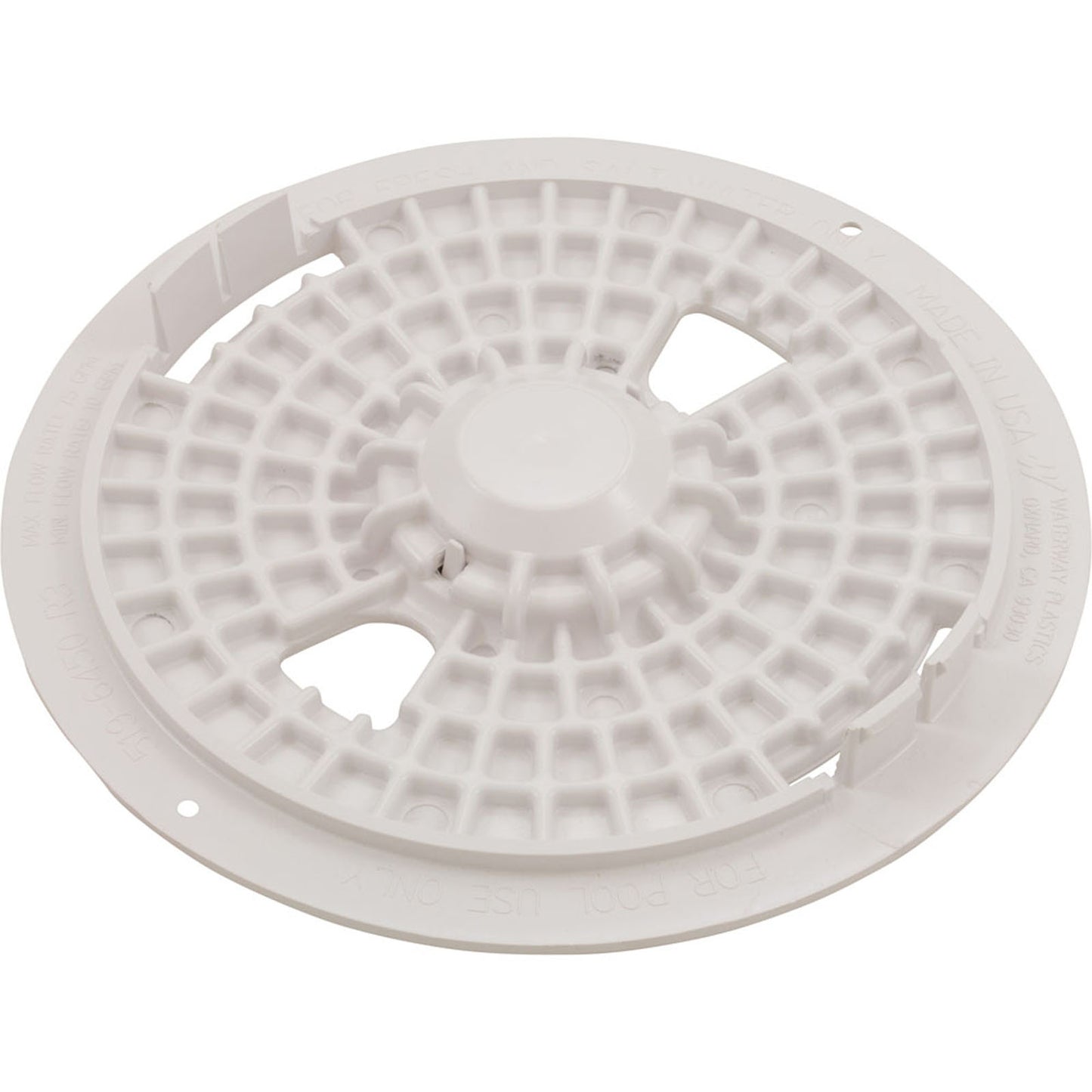 Couvercle d'écumoire, Waterway Renegade, 9-7/8" de diamètre extérieur, blanc