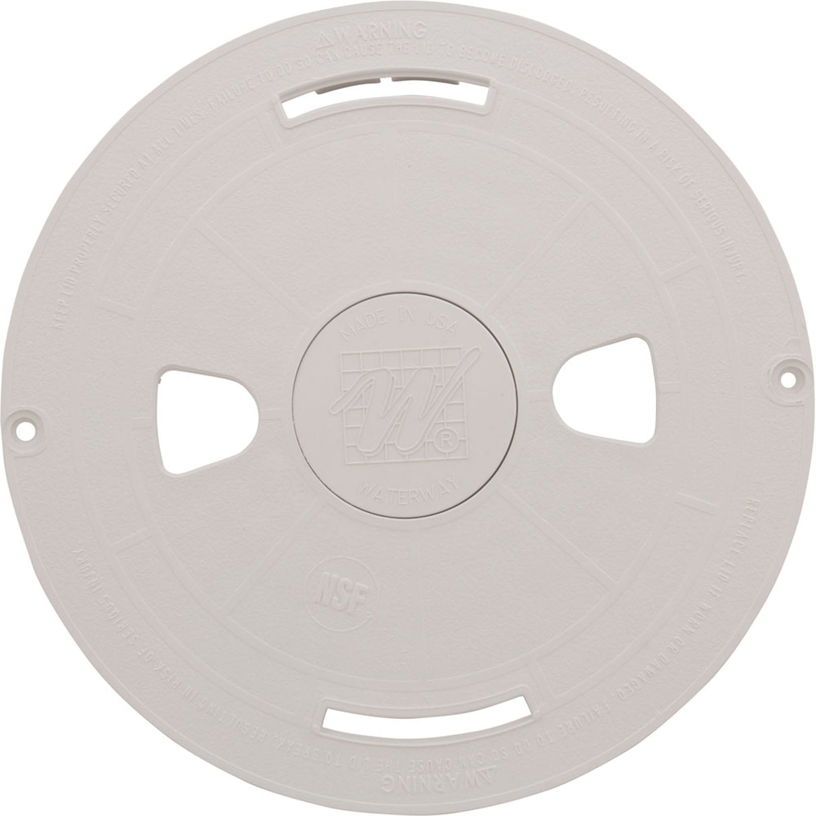 Skimmer Lid, Waterway Renegade, 9-7/8"od, White
