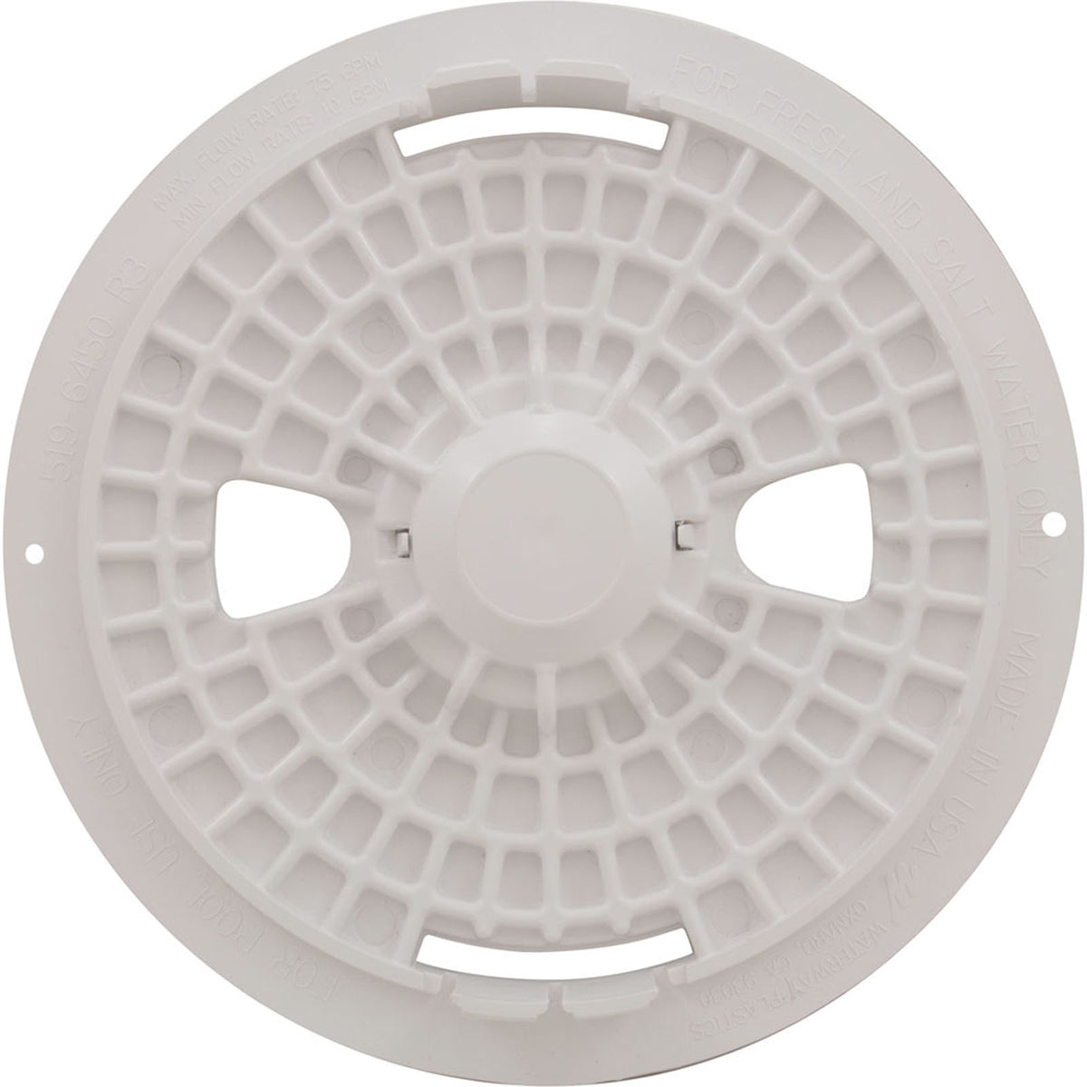 Skimmer Lid, Waterway Renegade, 9-7/8"od, White