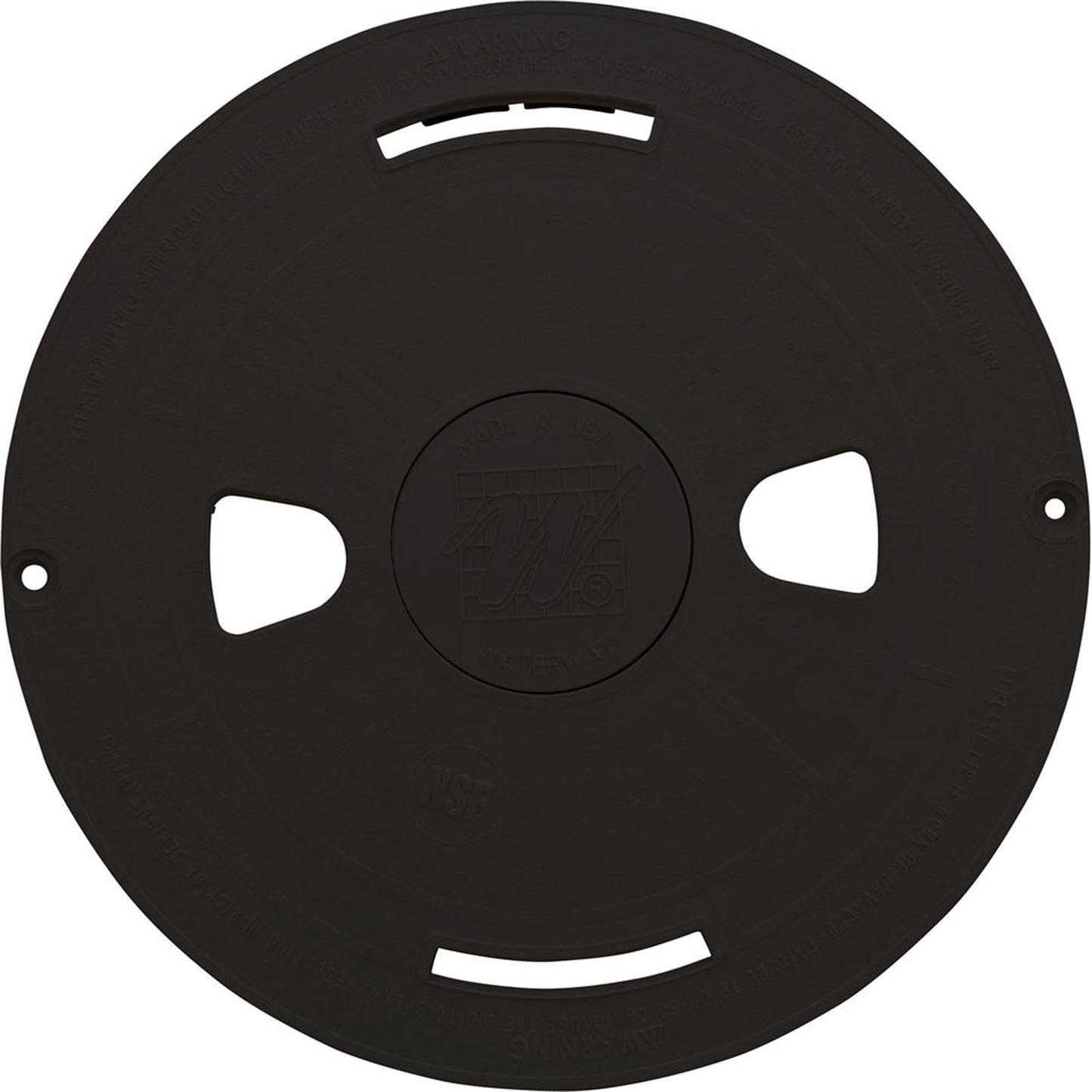 Skimmer Lid, Waterway Renegade, Black, 9-7/8"od