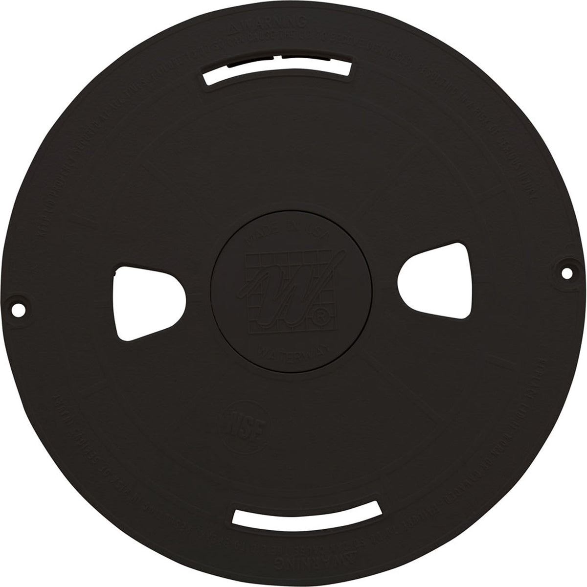 Skimmer Lid, Waterway Renegade, Black, 9-7/8"od