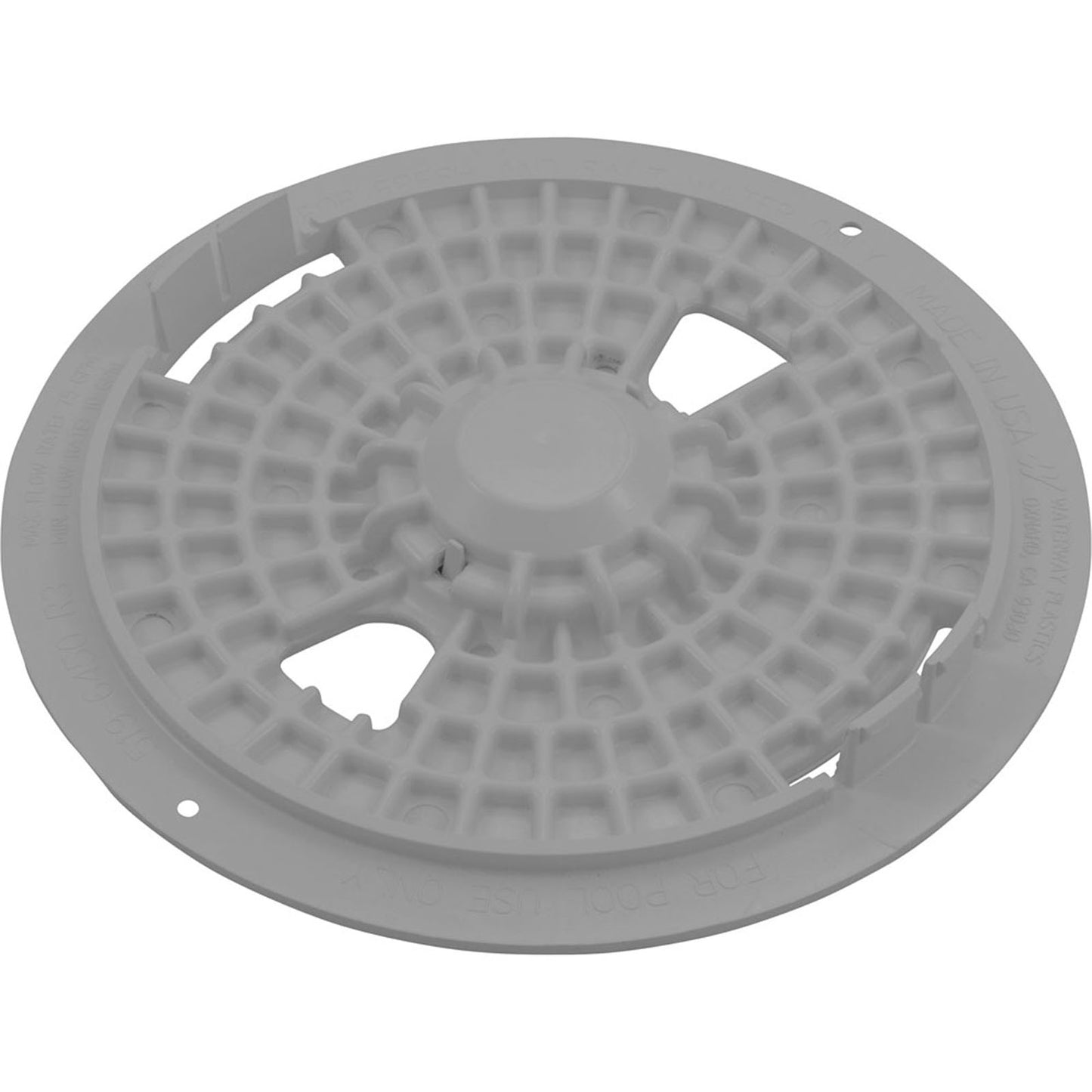 Skimmer Lid, Waterway Renegade, 9-13/16"od, Gray