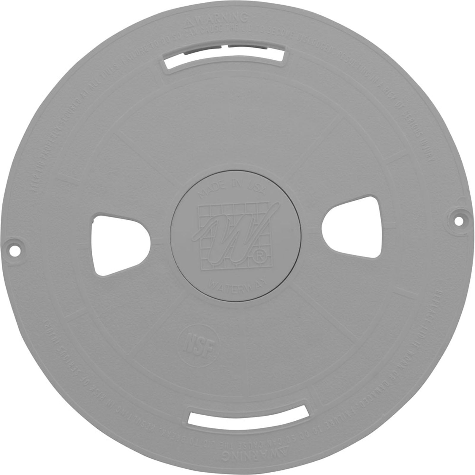 Skimmer Lid, Waterway Renegade, 9-13/16"od, Gray