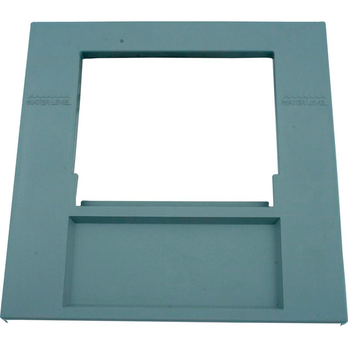 Skimmer Escutcheon, Waterway 50/100 Sq Ft, Single Port, Gray