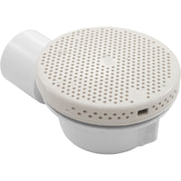 Lo Profile Floor Drain, Waterway, 1" Slip, 90° ELL, White