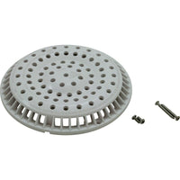 Main Drain, WW Anti Vortex, 8" Rnd, Gun, 1-1/2"s, Bottom, Wht