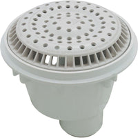 Main Drain, WW Anti Vortex, 8" Round, Gun, 2"s, Side, White