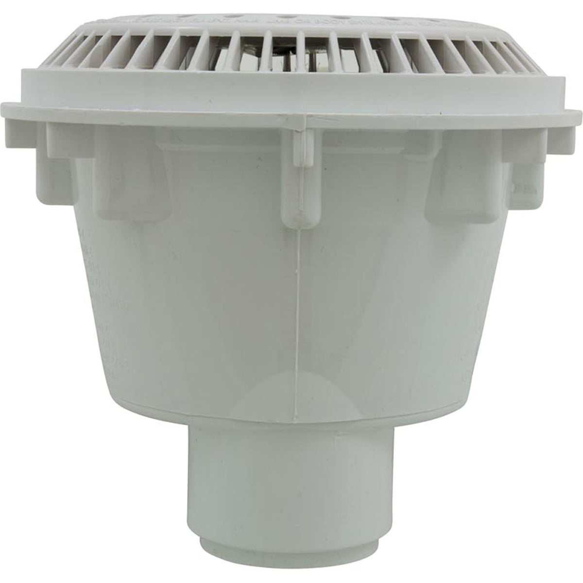 Main Drain, WW Anti Vortex, 8" Round, Gun, 2"s, Side, White