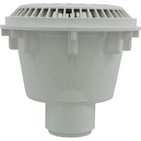 Main Drain, WW Anti Vortex, 8" Round, Gun, 2"s, Side, White