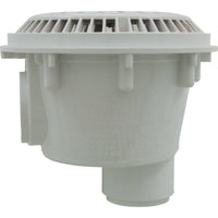 Main Drain, WW Anti Vortex, 8" Round, Gun, 2"s, Side, White
