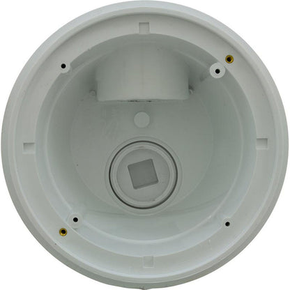 Drenaje principal, WW Anti Vortex, redondo de 8", pistola, 2", lateral, blanco