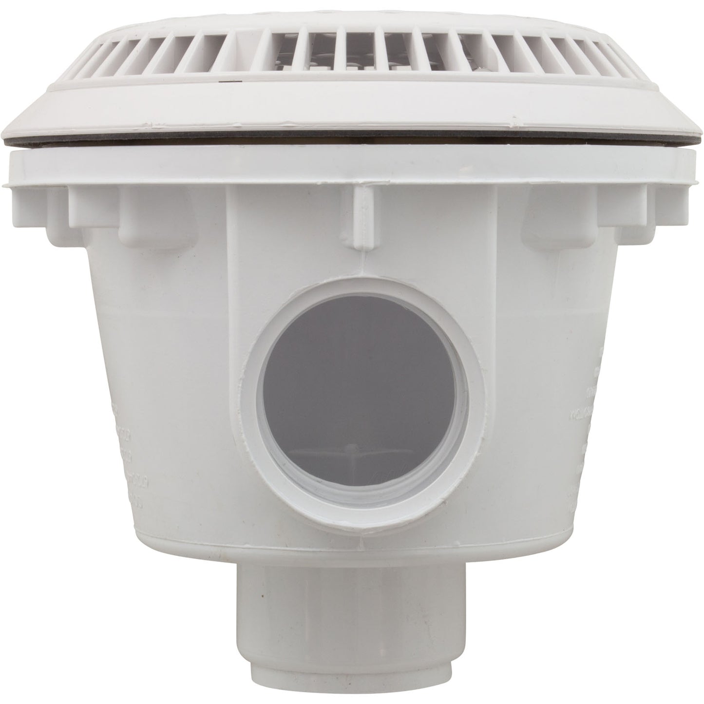 Main Drain, WW Anti Vortex, 8" Rnd, Vinyl, 2"s, White