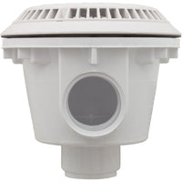 Main Drain, WW Anti Vortex, 8" Rnd, Vinyl, 2"s, White