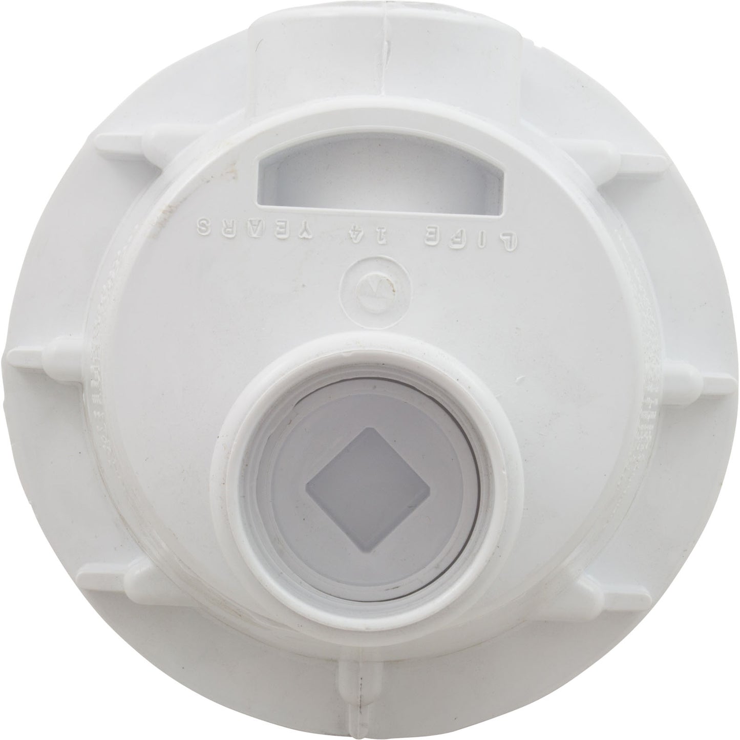 Main Drain, WW Anti Vortex, 8" Rnd, Vinyl, 2"s, White